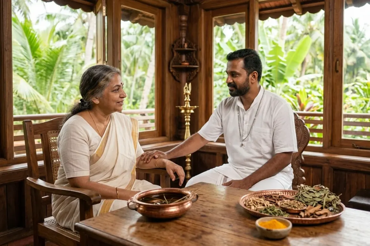 Ayurvedic care for degenerative disorders at Ideal Ayurvedic Resort, Kovalam