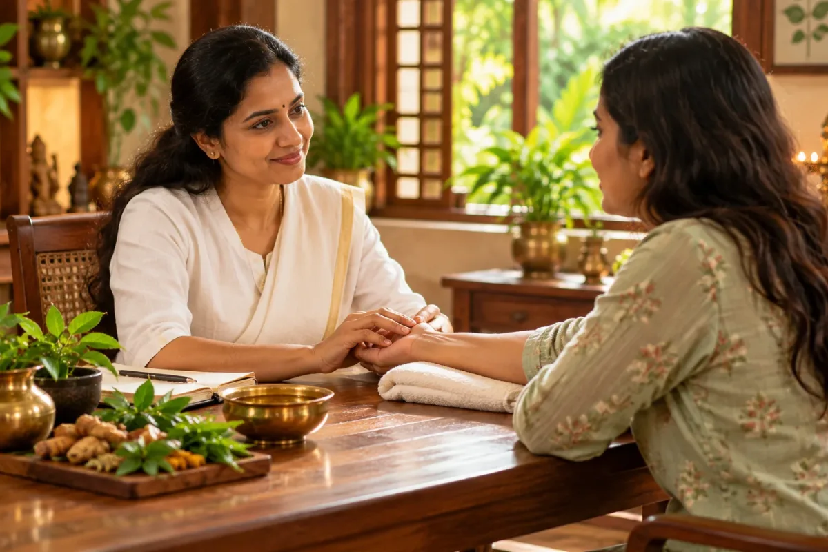Ayurvedic treatment for gynecology disorders at Ideal Ayurvedic Resort, Kovalam