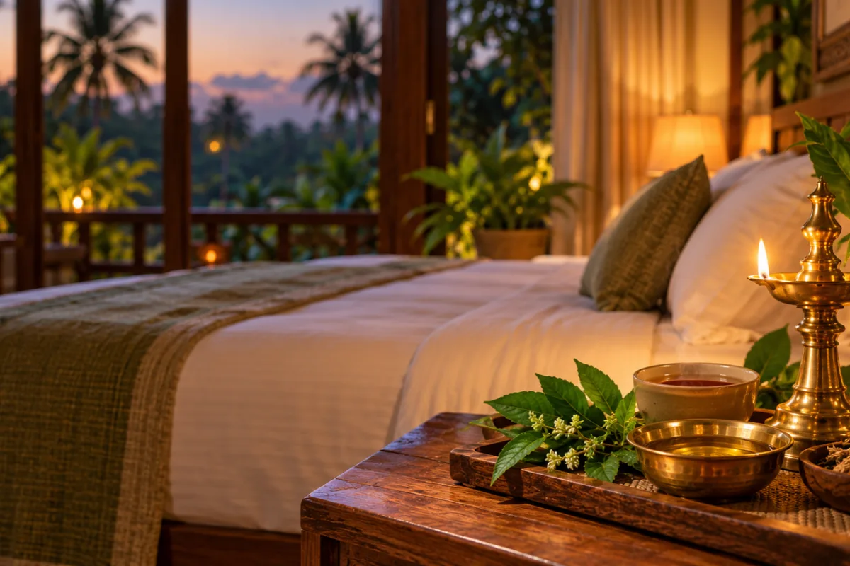 Ayurvedic treatment for insomnia at Ideal Ayurvedic Resort, Kovalam