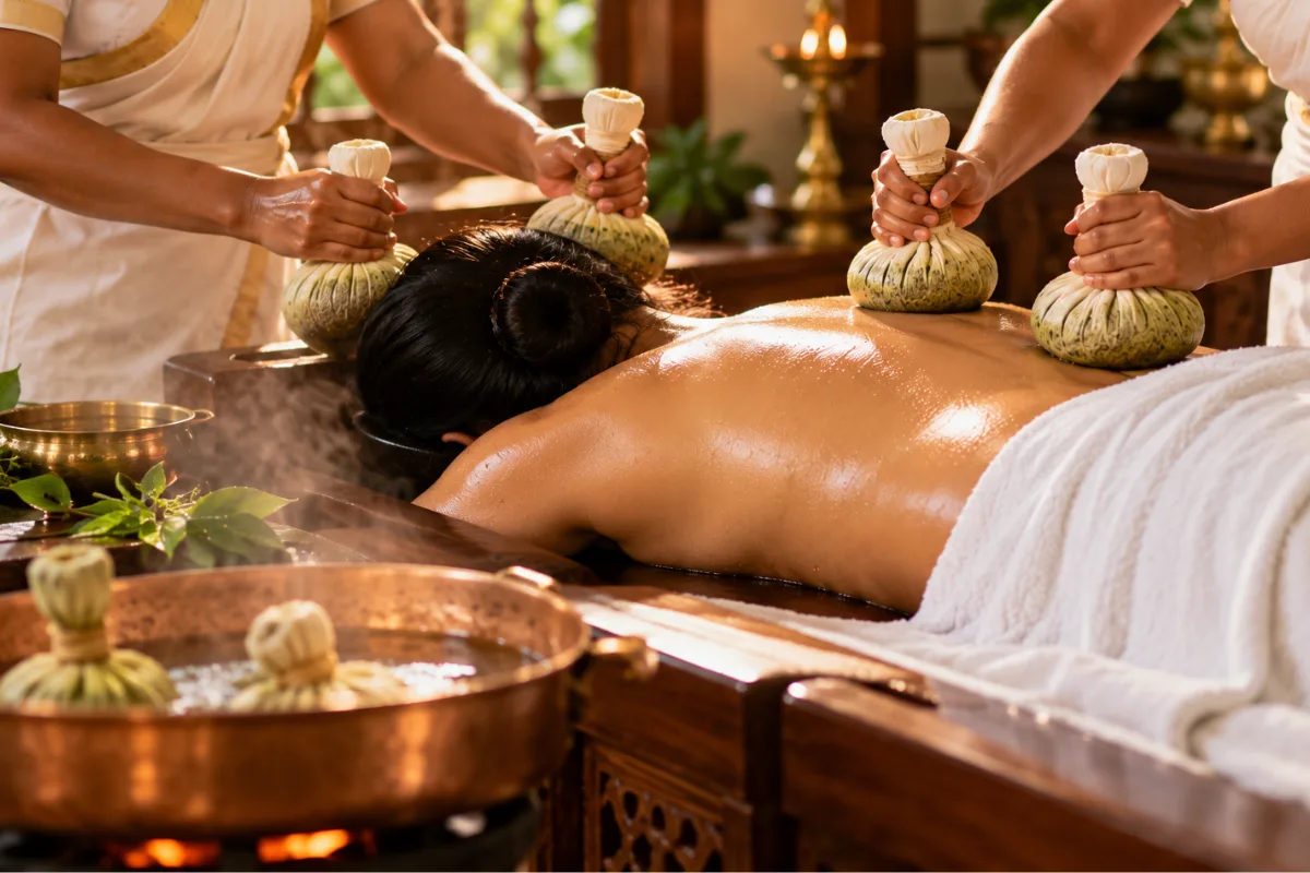 Kizhi herbal poultice therapy