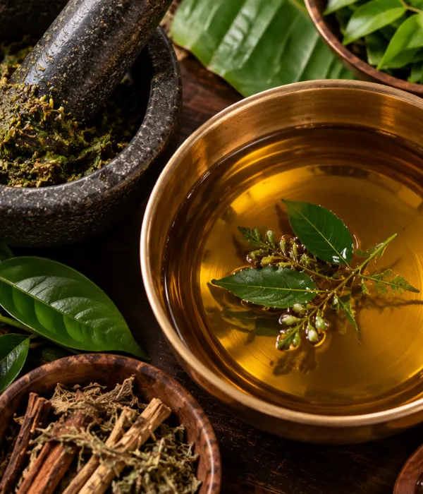 Panchakarma and Basti therapy with medicated oils