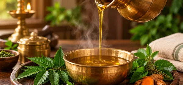 Pizhichil warm medicated oil therapy