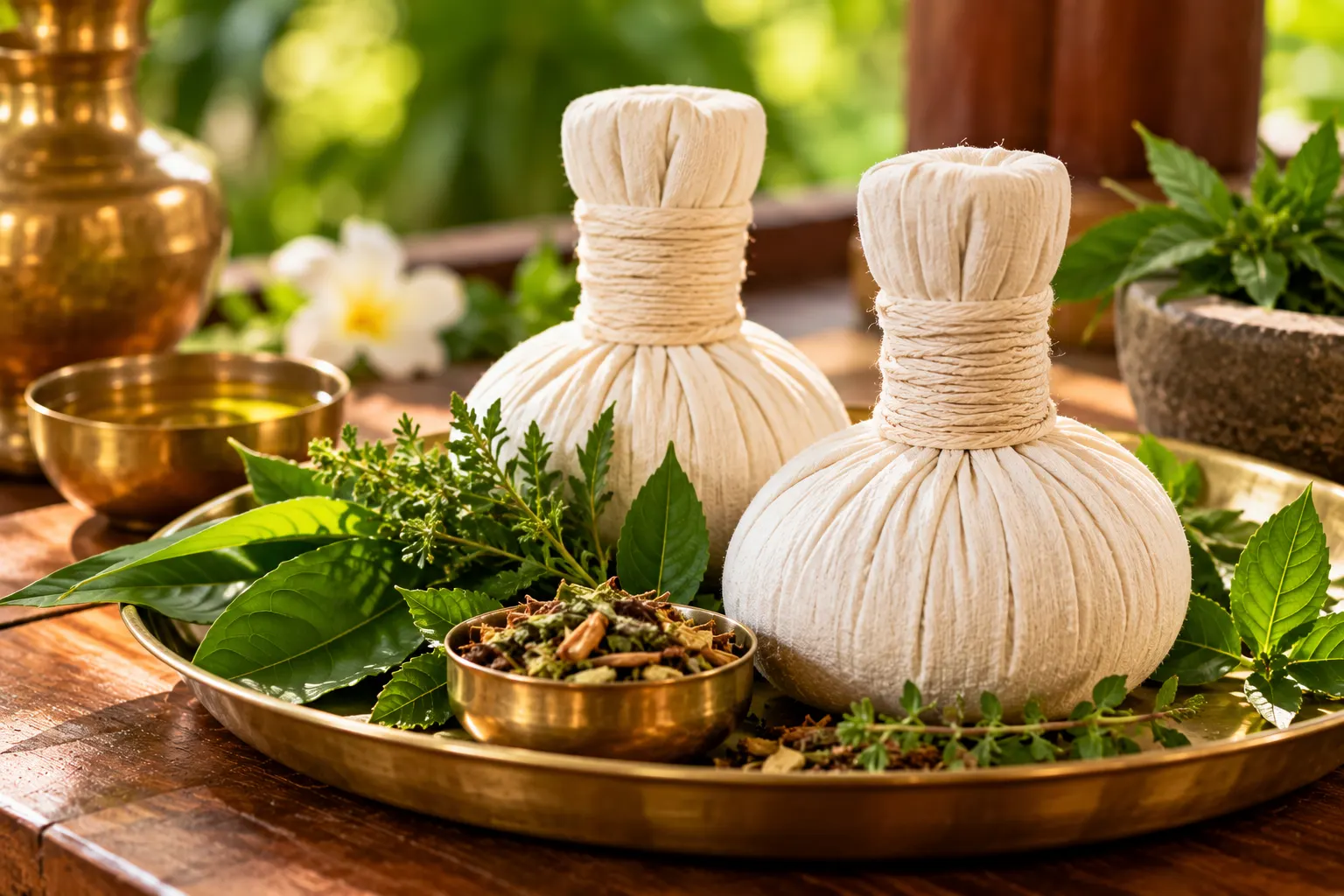 Kizhi herbal poultice therapy