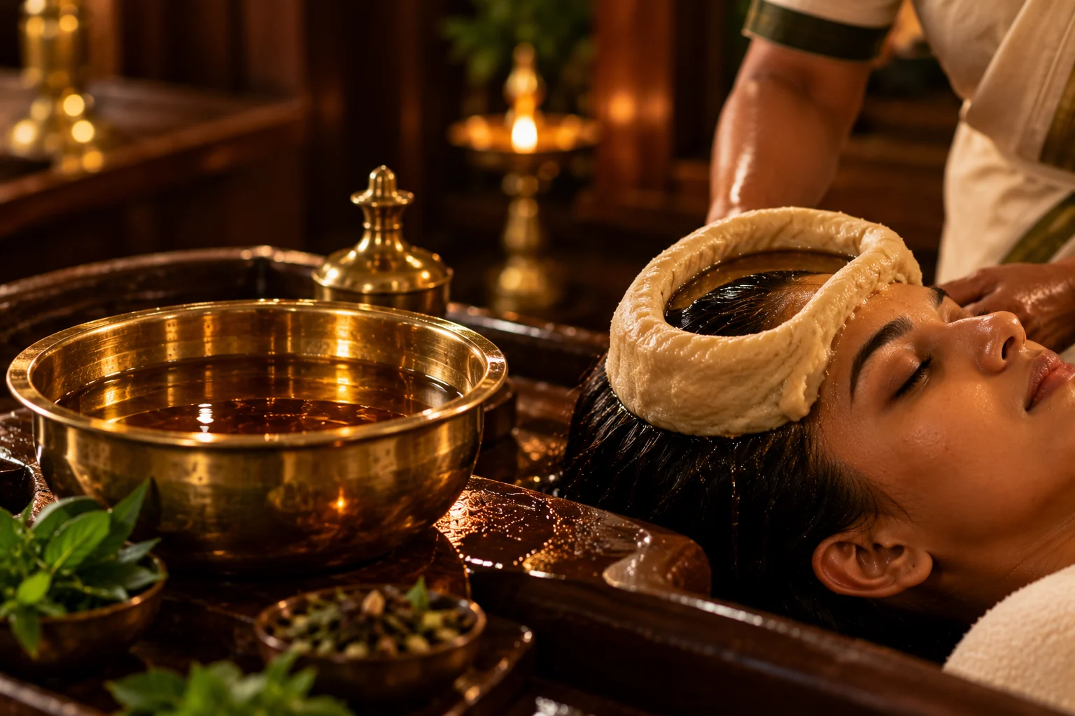 Shirovasti traditional head therapy