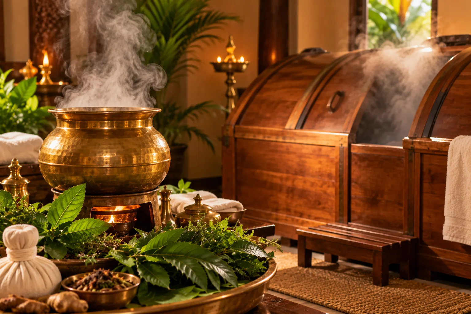 Swedana herbal steam therapy