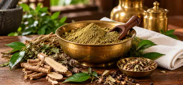 Udvartana herbal powder massage